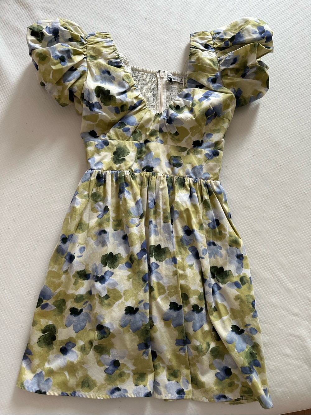 Abercrombie Floral Puff-Sleeve Dress/Romper